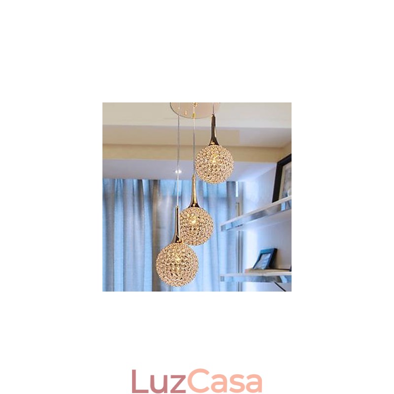 Prato de lustre de cristal moderno