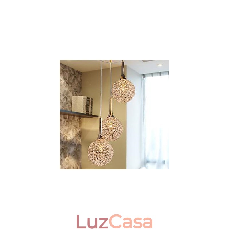 Prato de lustre de cristal moderno