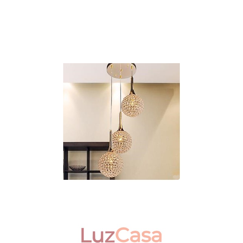 Prato de lustre de cristal moderno