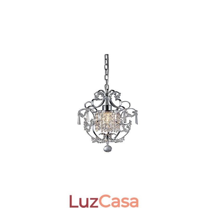 Luminária pendente de cristal moderna