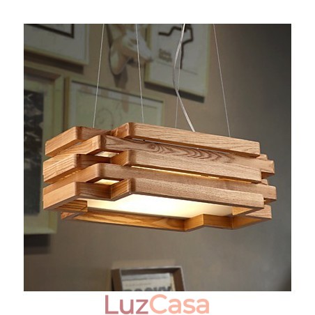 Luminária pendente moderna contemporânea estilo country mini madeira bambu Luminária pendente moderna contemporânea estilo country mini madeira bambu