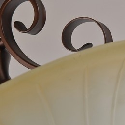 Luminária pendente de metal estilo vintage rústico lodge mini pintura