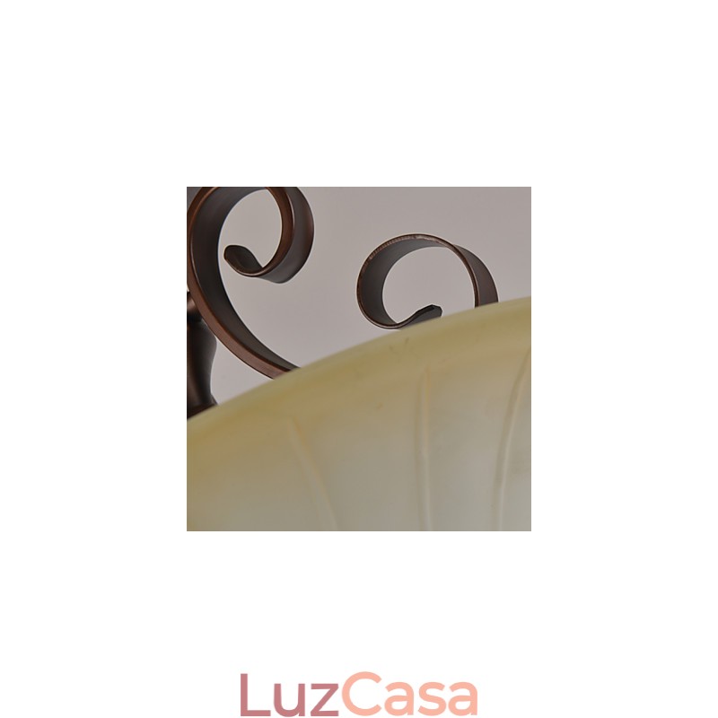 Luminária pendente de metal estilo vintage rústico lodge mini pintura