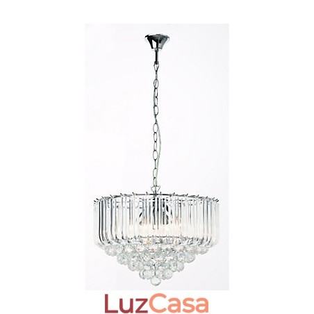 Lustre moderno estilo cristal acrílico 5 luzes Lustre moderno estilo cristal acrílico 5 luzes