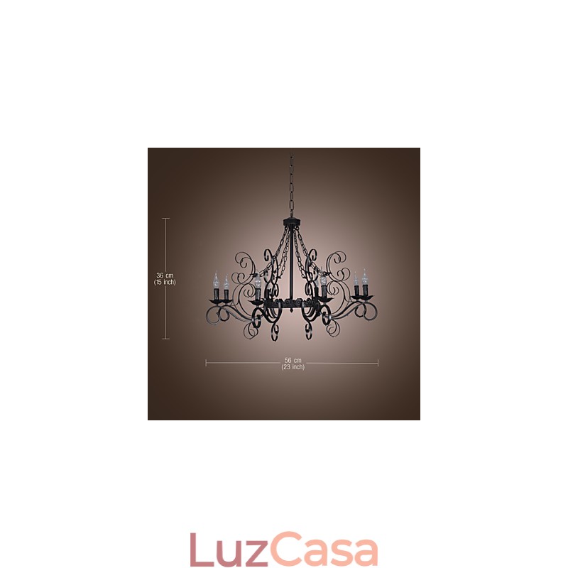 Lustre Tradicional Clássico Estilo Vela Outros