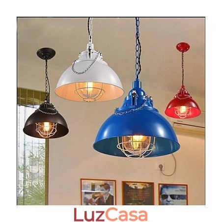 Lustre de ferro metálico com cabeça única Lustre de ferro metálico com cabeça única