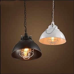 Lustre de ferro metálico com cabeça única
