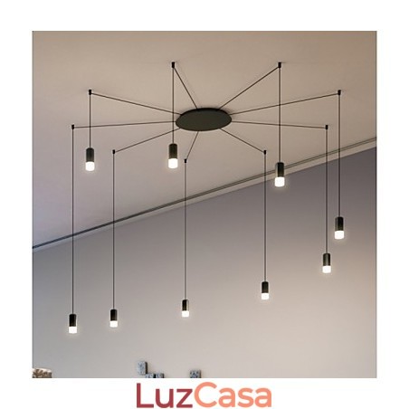 Luminária pendente criativa com design de linhas geométricas e contraídas do norte da Europa Luminária pendente criativa com design de linhas geométricas e contraídas do norte da Europa