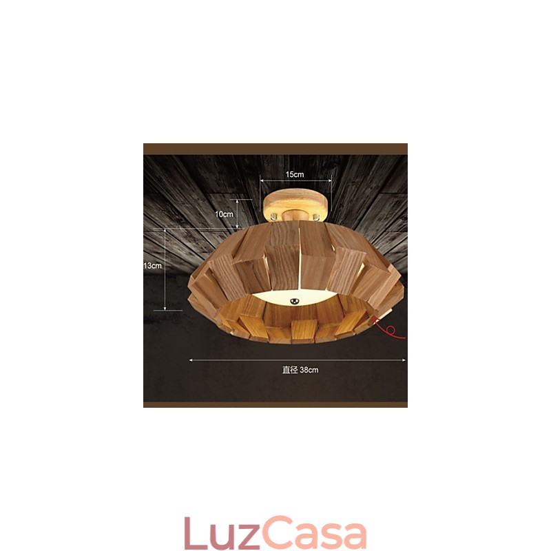 Luminária pendente moderna contemporânea estilo country mini outros madeira bambu