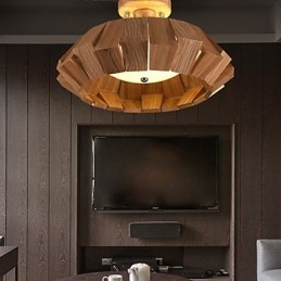 Luminária pendente moderna contemporânea estilo country mini outros madeira bambu