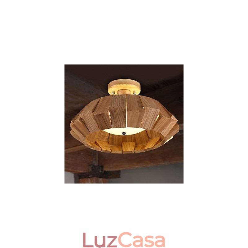 Luminária pendente moderna contemporânea estilo country mini outros madeira bambu