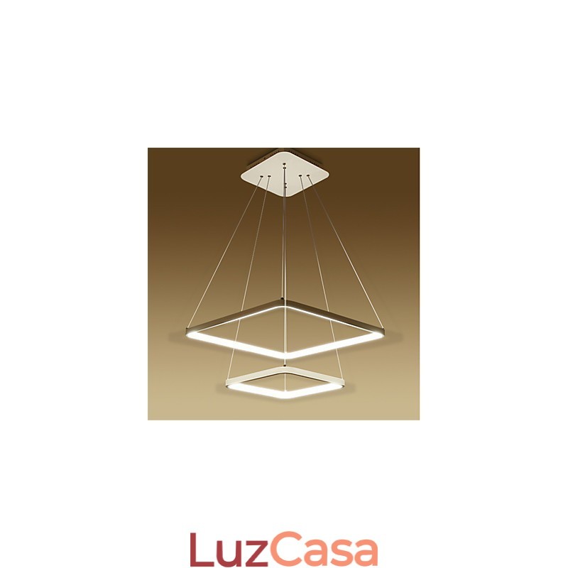 Design moderno 4Pendant Light Dois anéis