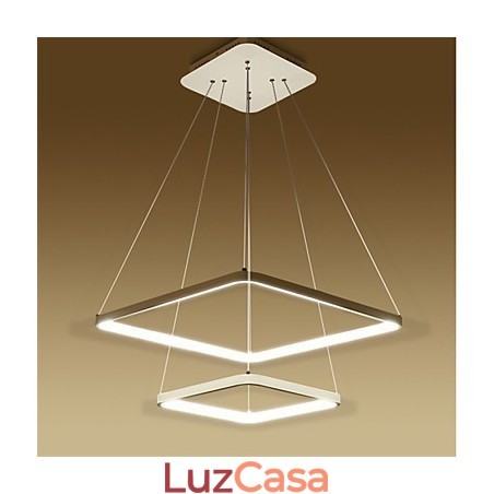 Design moderno 4Pendant Light Dois anéis