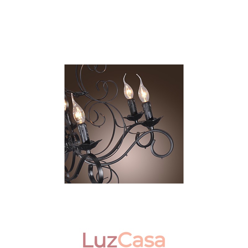 Lustre Tradicional Clássico Estilo Vela Outros