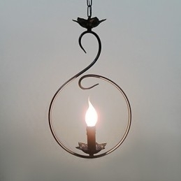 Luminária pendente estilo country mini bronze