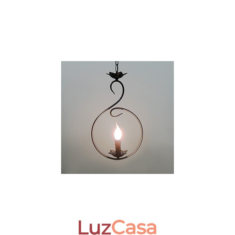 Luminária pendente estilo country mini bronze