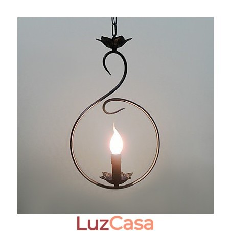 Luminária pendente estilo country mini bronze
