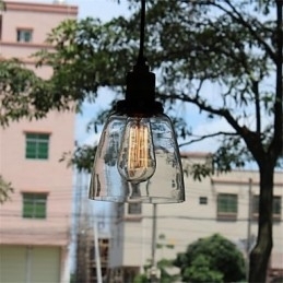Lustre de vidro retrô exclusivo e minimalista