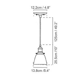 Luzes Pendentes Tradicionais Clássicas Vintage Retro Metal