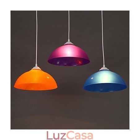 Linha de acrílico de cabeça única transparente chaminé droplight lâmpada de supermercado