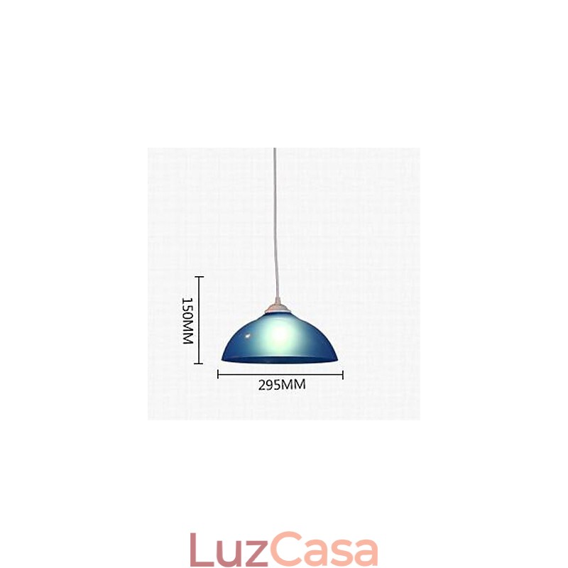 Linha de acrílico de cabeça única transparente chaminé droplight lâmpada de supermercado