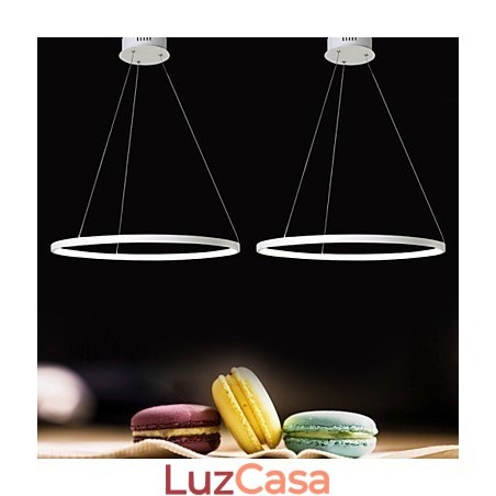 Luminária pendente design moderno anel de alta qualidade