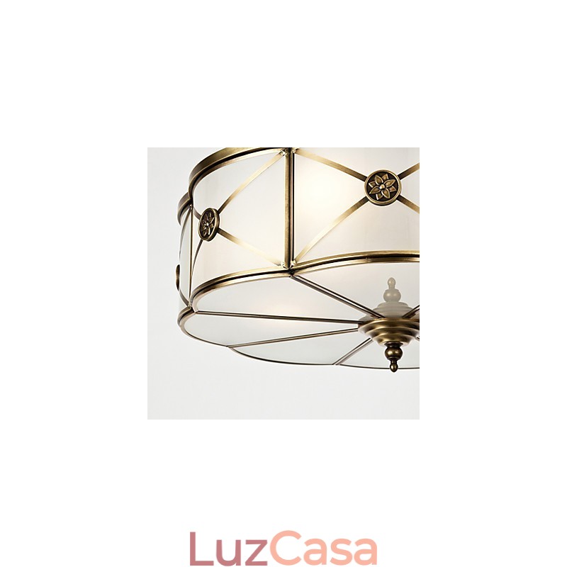 Família de luminárias de teto de cobre com design decorativo contemporâneo moderno