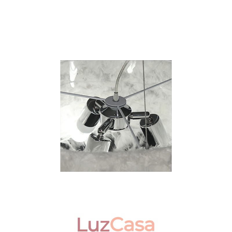 Lustre de penas moderno de venda quente Dia Fashion Light