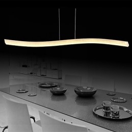 Luminária pendente moderna e contemporânea cromada