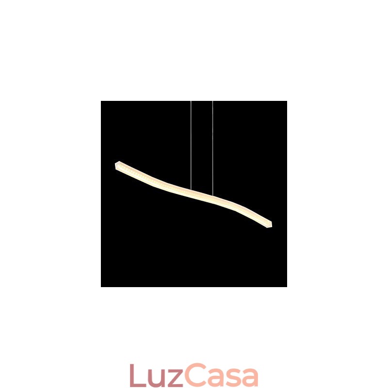 Luminária pendente moderna e contemporânea cromada