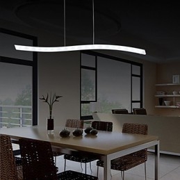 Luminária pendente moderna e contemporânea cromada
