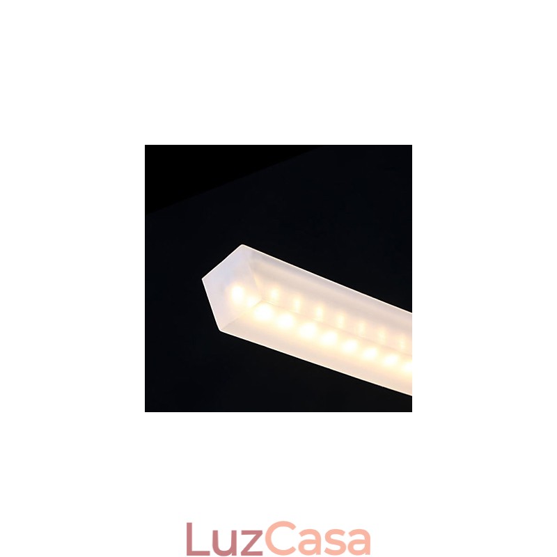 Luminária pendente moderna e contemporânea cromada