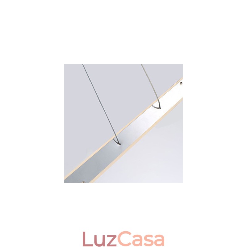 Luminária pendente moderna e contemporânea cromada