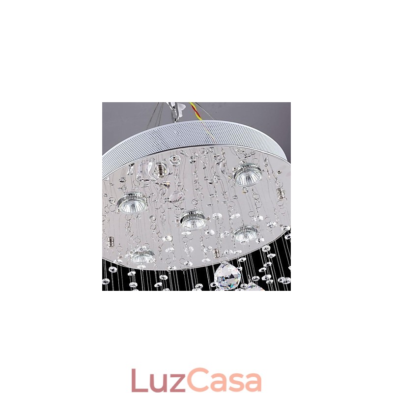 Moderno Contemporâneo Tradicional Clássico Rústico Lodge Vintage Country Island Cristal Galvanizado Metal Pendente Luz