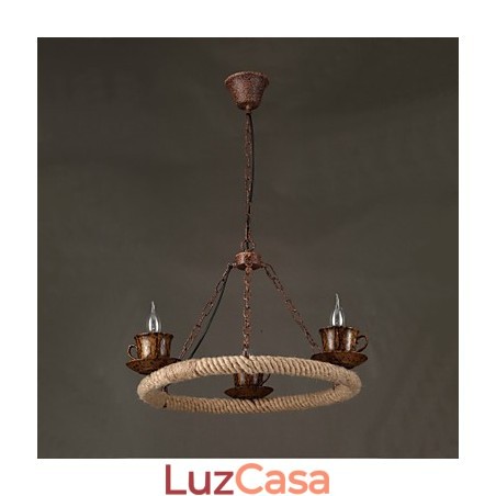 Luminária pendente de metal com pintura country vintage para garagem Luminária pendente de metal com pintura country vintage para garagem