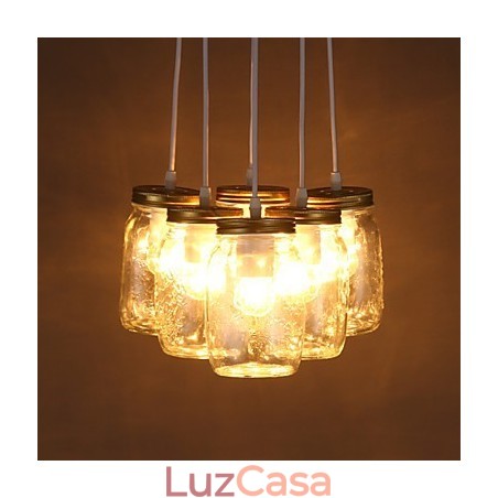 Garrafa de vidro criativa com desejos, doce, crianças, três lâmpadas droplight