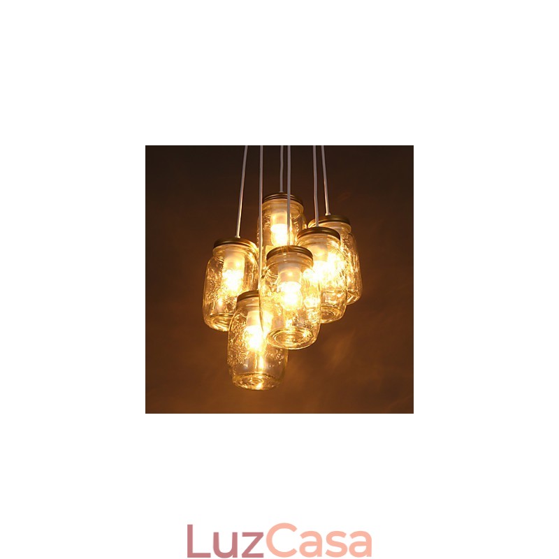 Garrafa de vidro criativa com desejos, doce, crianças, três lâmpadas droplight