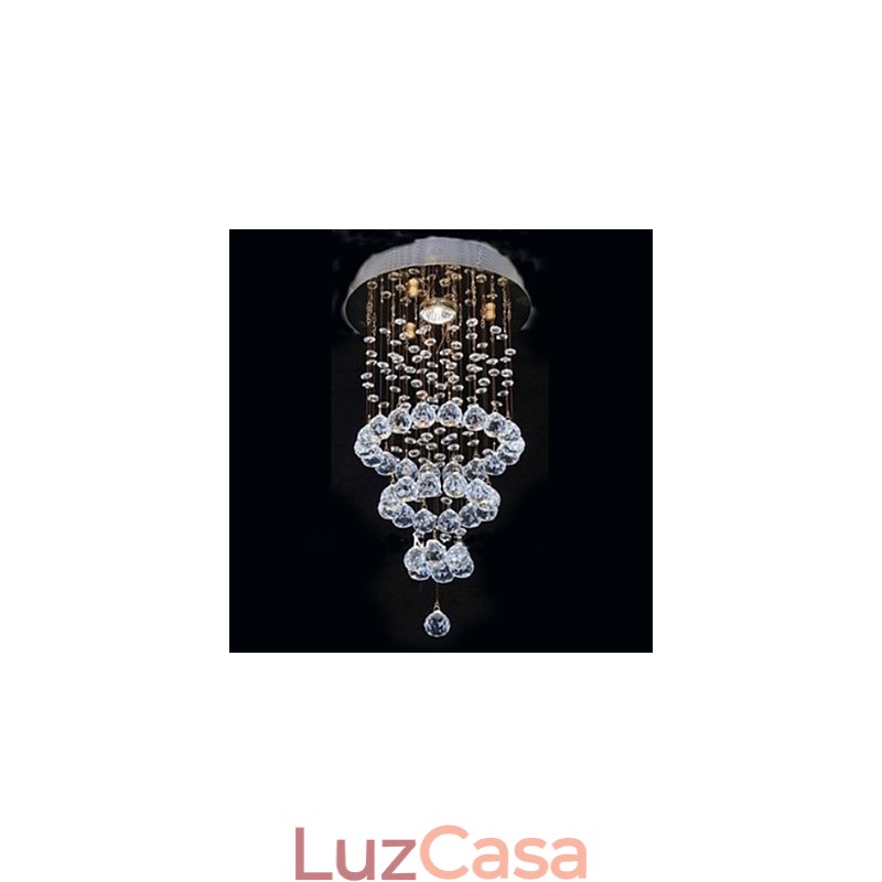 Moderno Contemporâneo Cristal Metal Galvanizado Montagem Embutida