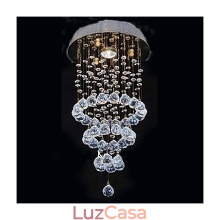 Moderno Contemporâneo Cristal Metal Galvanizado Montagem Embutida