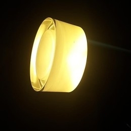 Luminária pendente moderna contemporânea em metal cromado