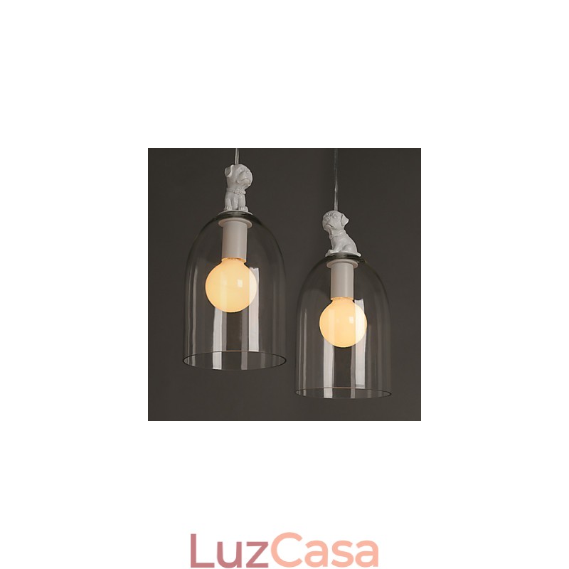 The Cartoon Dog Droplight Taipei Rural Glass Individualidade Criativa Pequena Lâmpada Droplight