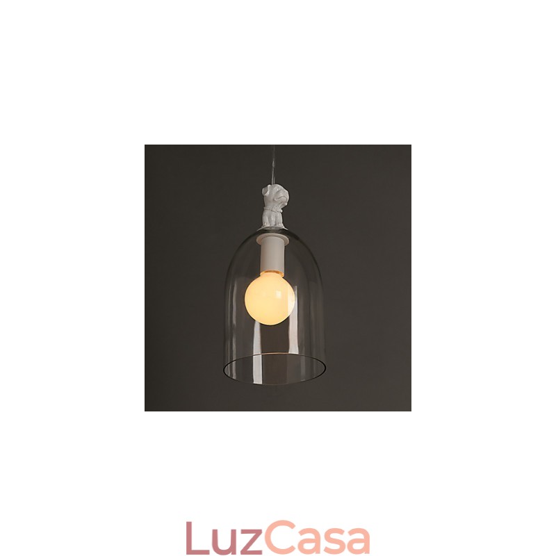 The Cartoon Dog Droplight Taipei Rural Glass Individualidade Criativa Pequena Lâmpada Droplight