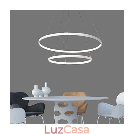 Luminária pendente design moderno alta qualidade dois anéis Luminária pendente design moderno alta qualidade dois anéis