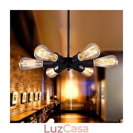 American Country Industrial Wind Seis Cabeças Roda Gigante Droplight American Country Industrial Wind Seis Cabeças Roda Gigante Droplight