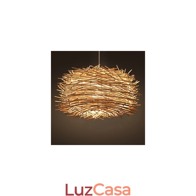 Lustre de tecelagem de rattan europeu e americano Denss