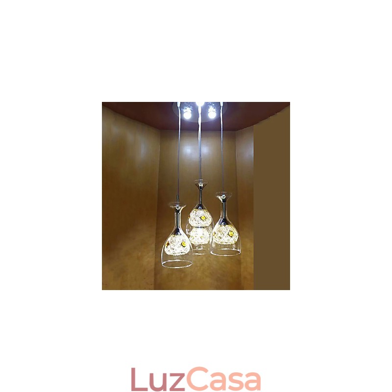 Luminárias pendentes modernas contemporâneas de vidro