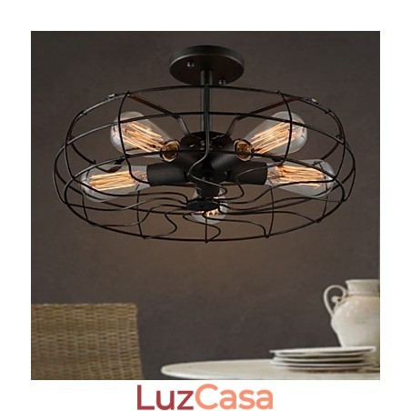 Lâmpada de designer industrial country americana Lâmpada personalizada Lâmpadas de teto de ventilador retrô europeu Lâmpada de designer industrial country americana Lâmpada personalizada Lâmpadas de teto de ventilador retrô europeu