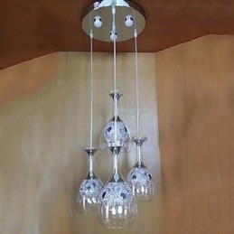 Luminárias pendentes modernas contemporâneas de vidro