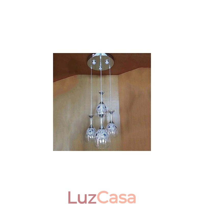Luminárias pendentes modernas contemporâneas de vidro