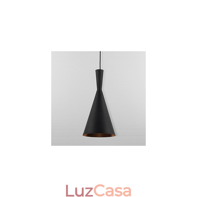 Luminária pendente de metal com pintura em estilo mini clássico tradicional